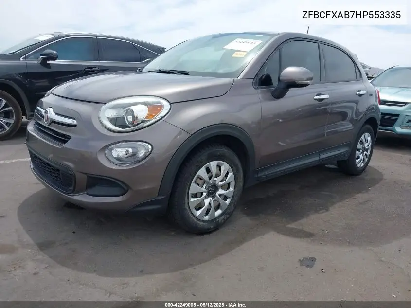 2017 Fiat 500X Pop Fwd VIN: ZFBCFXAB7HP553335 Lot: 42249005
