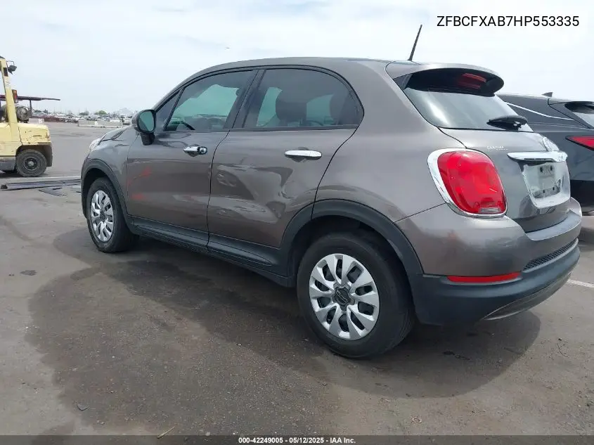 2017 Fiat 500X Pop Fwd VIN: ZFBCFXAB7HP553335 Lot: 42249005