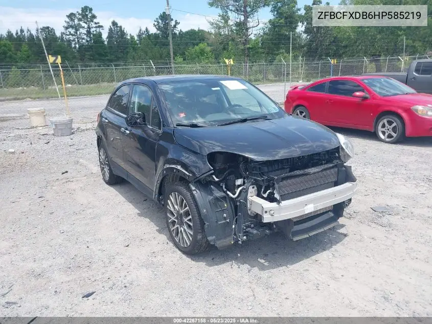 2017 Fiat 500X Lounge Fwd VIN: ZFBCFXDB6HP585219 Lot: 42267158