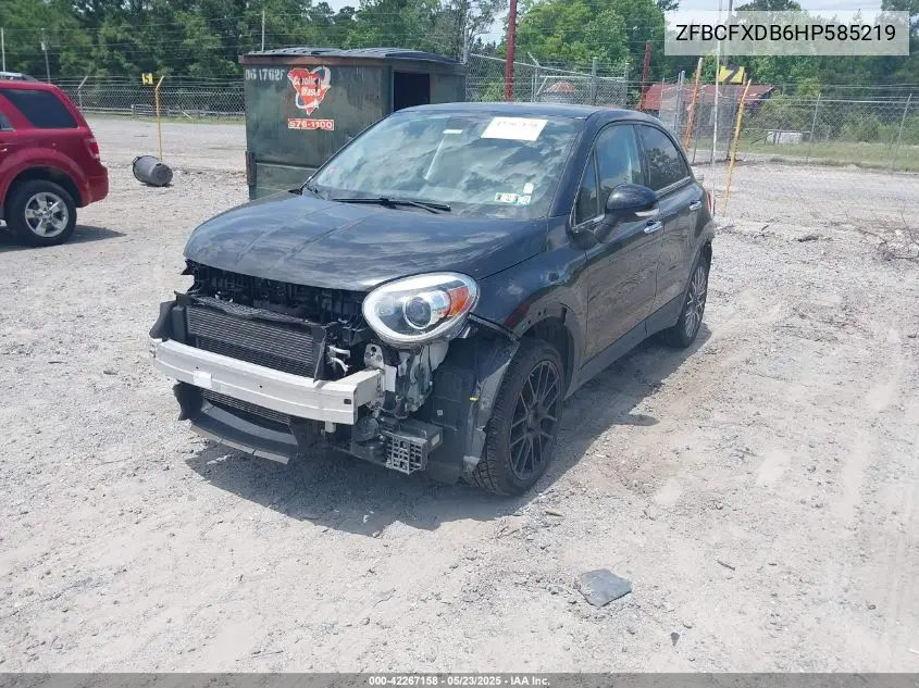 2017 Fiat 500X Lounge Fwd VIN: ZFBCFXDB6HP585219 Lot: 42267158