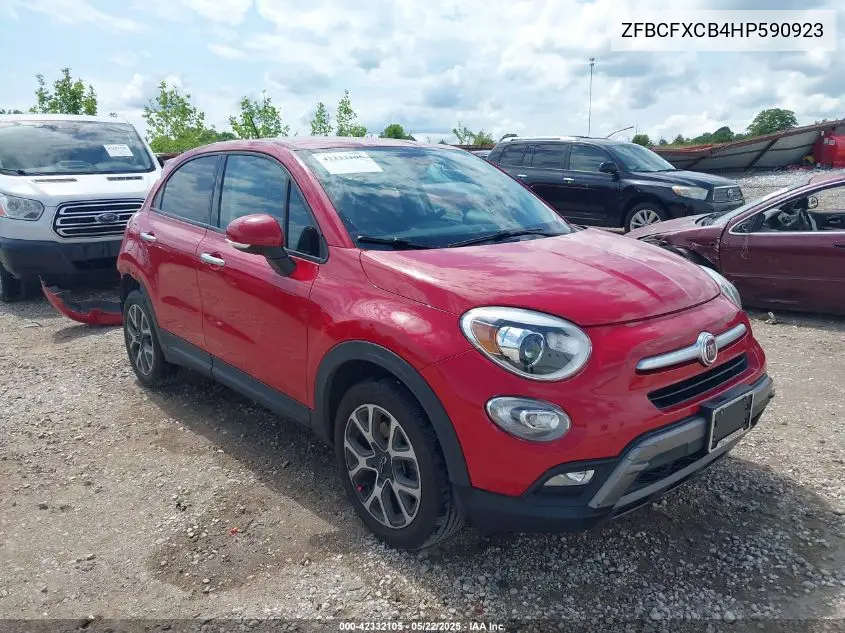 2017 Fiat 500X Trekking Fwd VIN: ZFBCFXCB4HP590923 Lot: 42332105