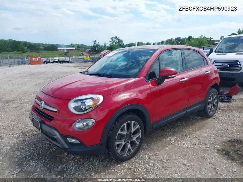 2017 Fiat 500X Trekking Fwd VIN: ZFBCFXCB4HP590923 Lot: 42332105