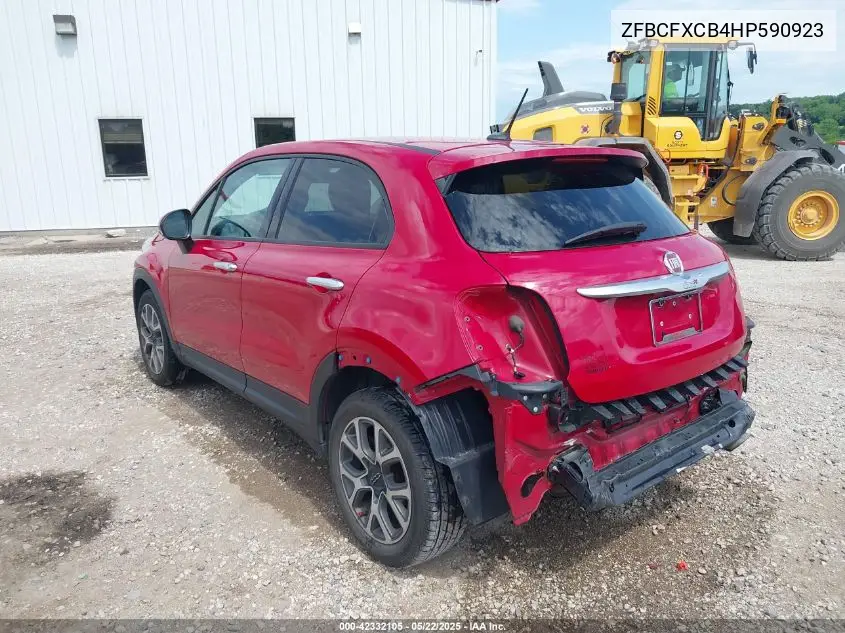2017 Fiat 500X Trekking Fwd VIN: ZFBCFXCB4HP590923 Lot: 42332105