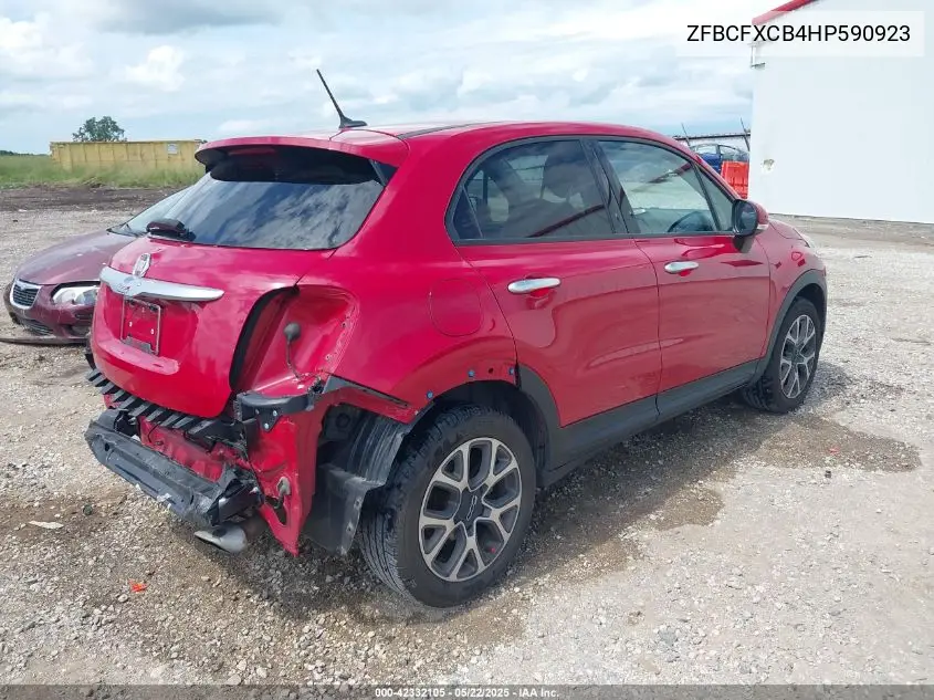 2017 Fiat 500X Trekking Fwd VIN: ZFBCFXCB4HP590923 Lot: 42332105