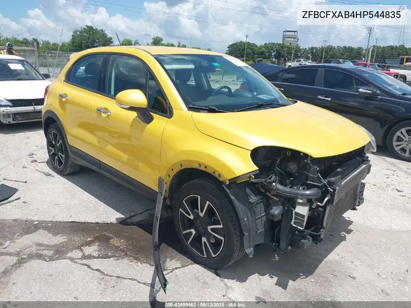 2017 Fiat 500X Pop Fwd VIN: ZFBCFXAB4HP544835 Lot: 42499462