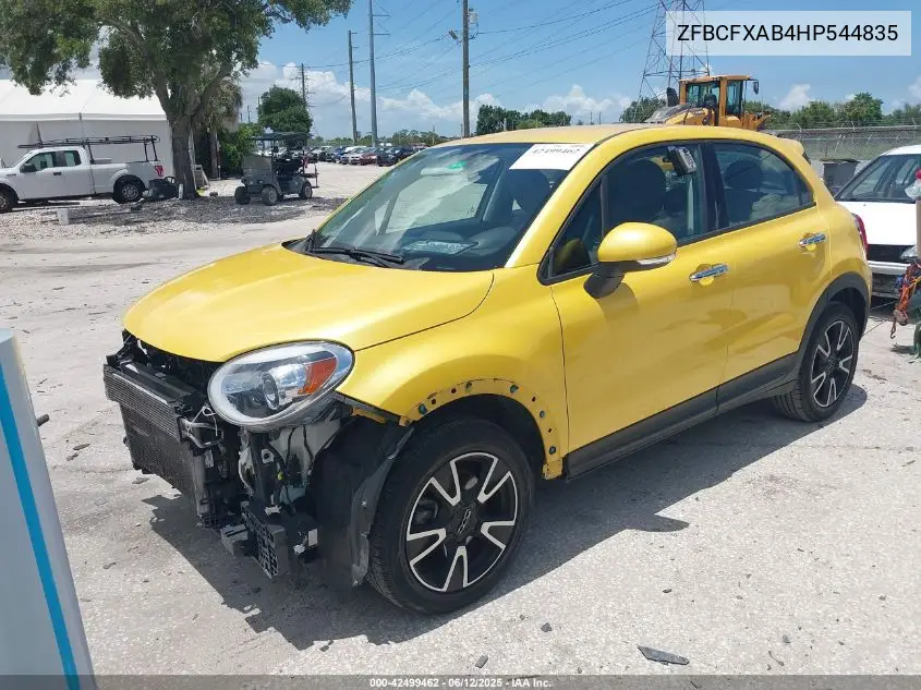 2017 Fiat 500X Pop Fwd VIN: ZFBCFXAB4HP544835 Lot: 42499462