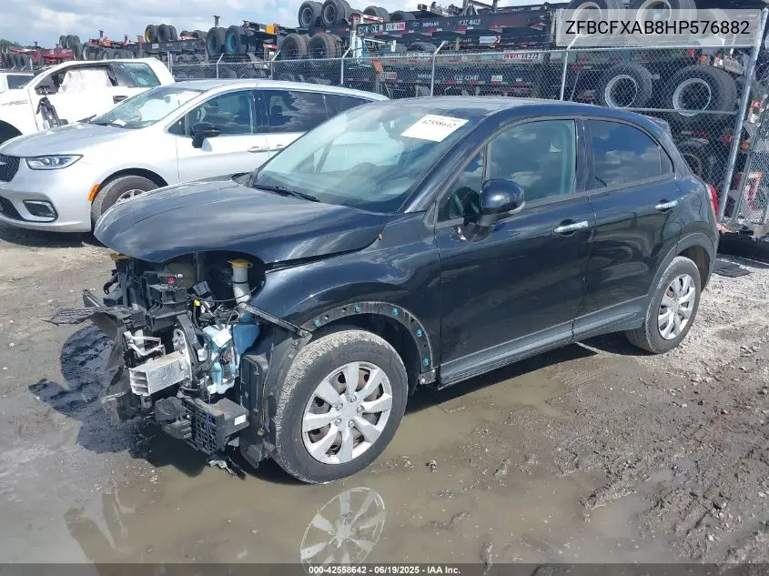 2017 Fiat 500X Pop Fwd VIN: ZFBCFXAB8HP576882 Lot: 42558642