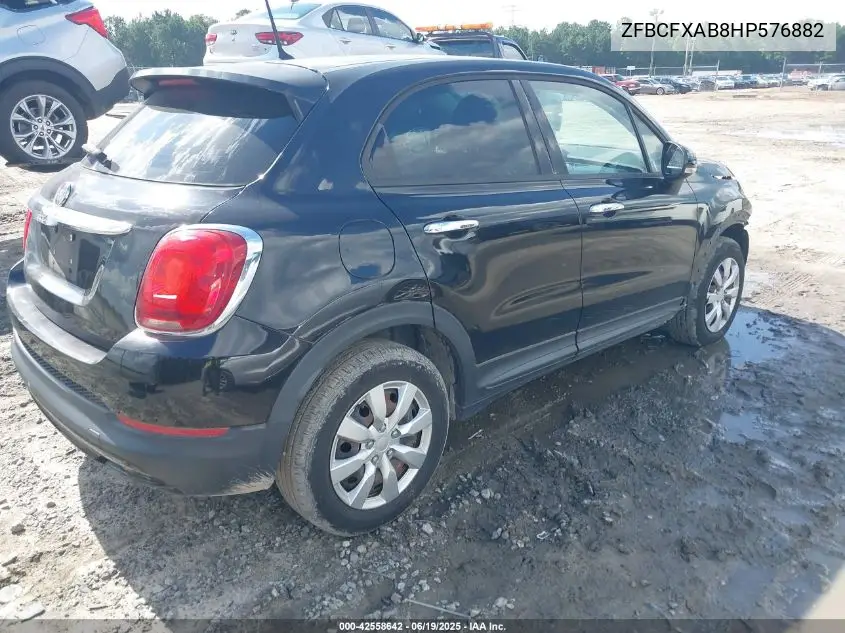 2017 Fiat 500X Pop Fwd VIN: ZFBCFXAB8HP576882 Lot: 42558642