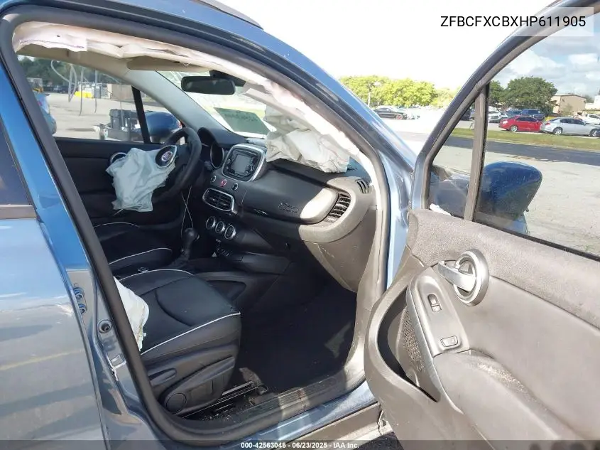 2017 Fiat 500X Trekking VIN: ZFBCFXCBXHP611905 Lot: 42563046