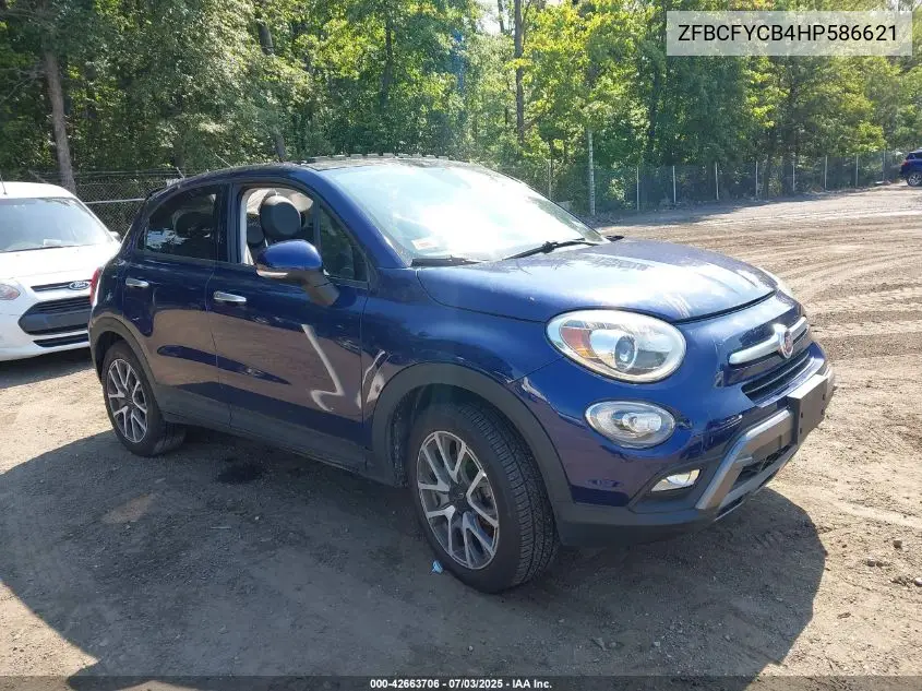 2017 Fiat 500X Trekking VIN: ZFBCFYCB4HP586621 Lot: 42663706