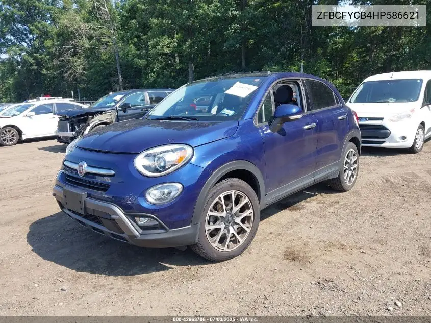 2017 Fiat 500X Trekking VIN: ZFBCFYCB4HP586621 Lot: 42663706