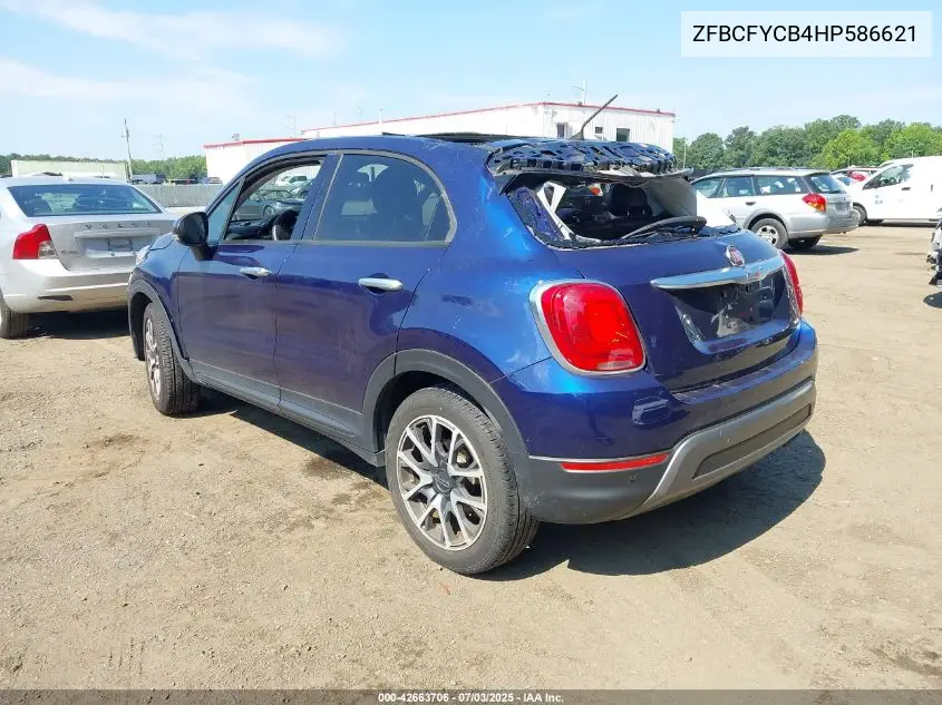 2017 Fiat 500X Trekking VIN: ZFBCFYCB4HP586621 Lot: 42663706