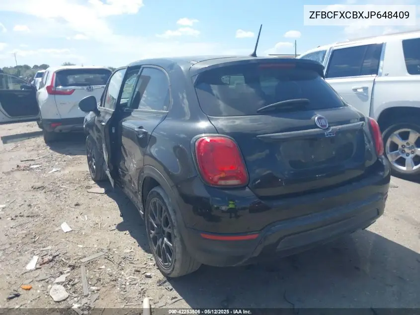2018 Fiat 500X Urbana Fwd VIN: ZFBCFXCBXJP648409 Lot: 42253506