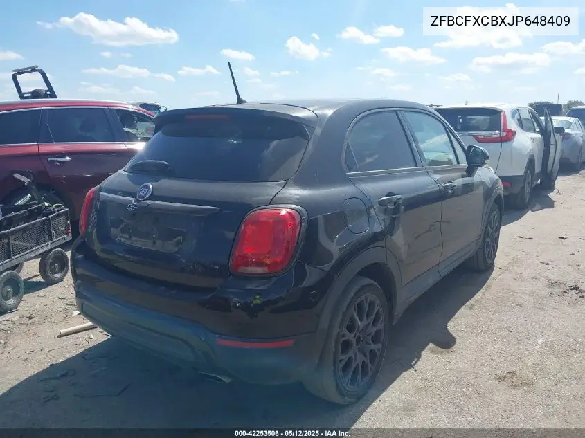 2018 Fiat 500X Urbana Fwd VIN: ZFBCFXCBXJP648409 Lot: 42253506