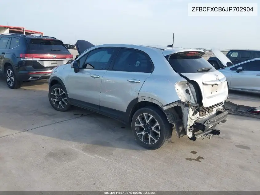 2018 Fiat 500X Trekking Fwd VIN: ZFBCFXCB6JP702904 Lot: 42611697