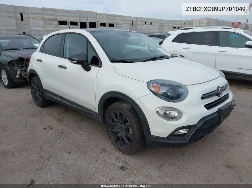 2018 Fiat 500X Urbana Fwd VIN: ZFBCFXCB9JP701049 Lot: 42624280