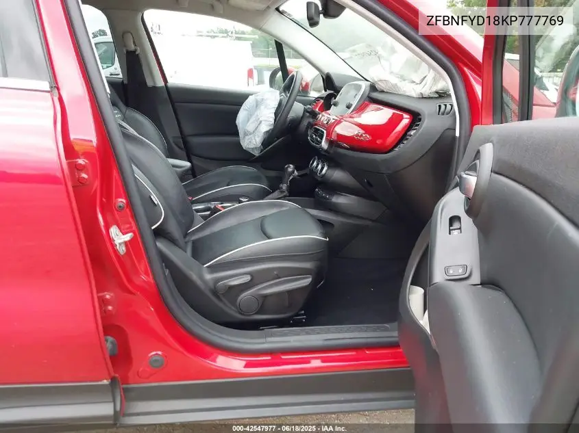 2019 Fiat 500X Trekking Plus Awd VIN: ZFBNFYD18KP777769 Lot: 42624985