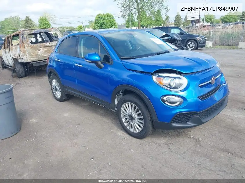 2020 Fiat 500X Pop Awd VIN: ZFBNFYA17LP849907 Lot: 42268177