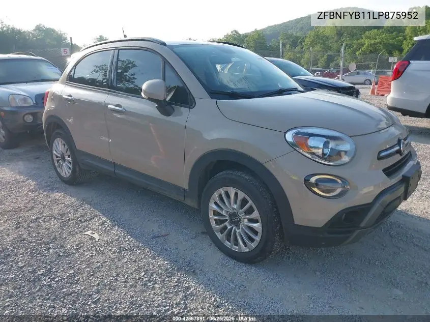 2020 Fiat 500X Trekking Awd VIN: ZFBNFYB11LP875952 Lot: 42567891