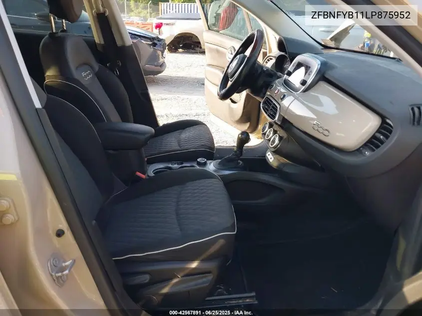 2020 Fiat 500X Trekking Awd VIN: ZFBNFYB11LP875952 Lot: 42567891