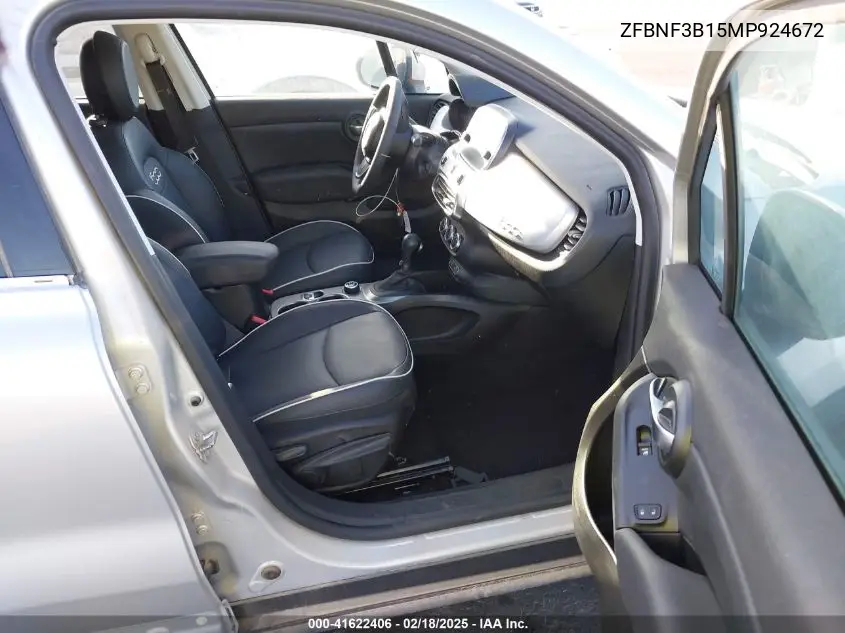 2021 Fiat 500X Trekking Awd VIN: ZFBNF3B15MP924672 Lot: 41622406