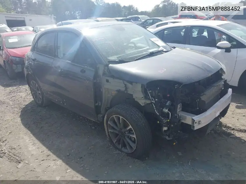 2021 Fiat 500X Pop Awd VIN: ZFBNF3A15MP888452 Lot: 41931987