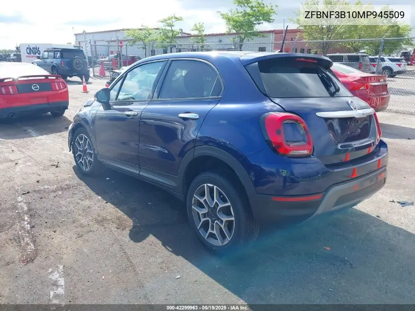 2021 Fiat 500X Trekking Awd VIN: ZFBNF3B10MP945509 Lot: 42299963