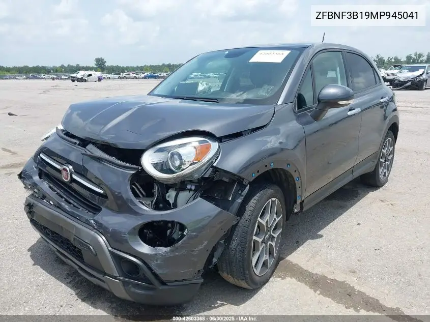 2021 Fiat 500X Trekking VIN: ZFBNF3B19MP945041 Lot: 42603368