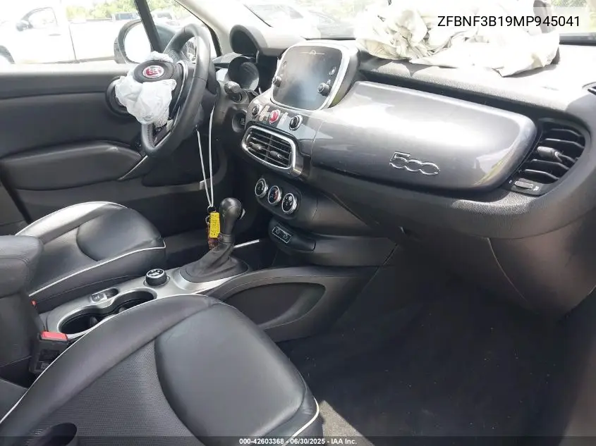2021 Fiat 500X Trekking VIN: ZFBNF3B19MP945041 Lot: 42603368