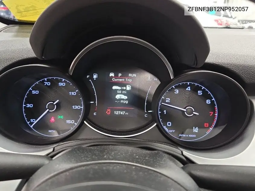 2022 Fiat 500X Trekking VIN: ZFBNF3B12NP952057 Lot: 42269568