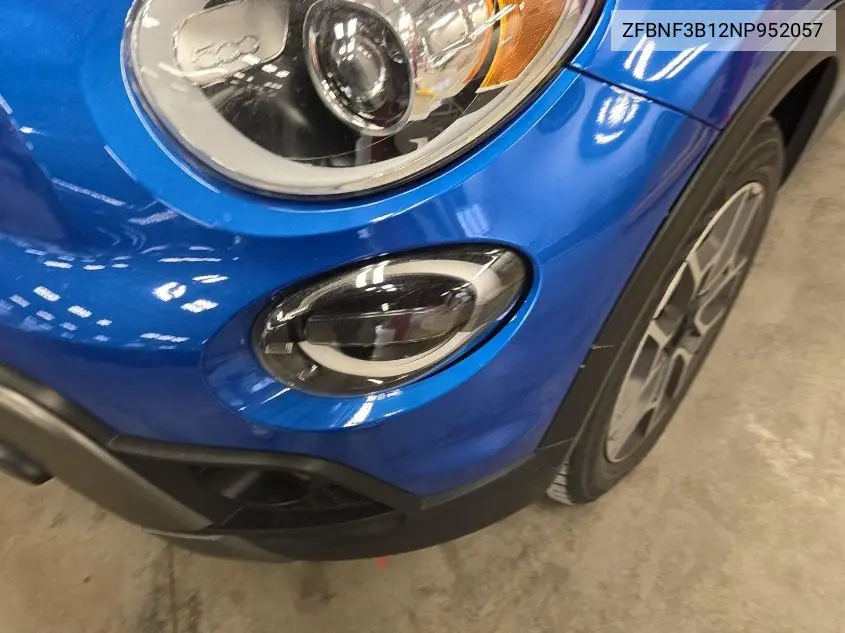 2022 Fiat 500X Trekking VIN: ZFBNF3B12NP952057 Lot: 42269568