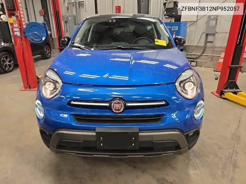2022 Fiat 500X Trekking VIN: ZFBNF3B12NP952057 Lot: 42269568