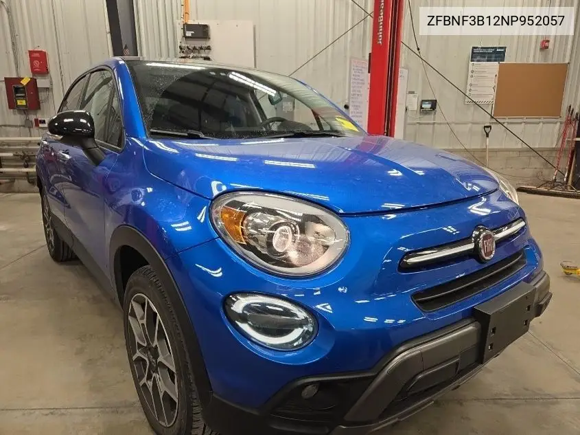 2022 Fiat 500X Trekking VIN: ZFBNF3B12NP952057 Lot: 42269568