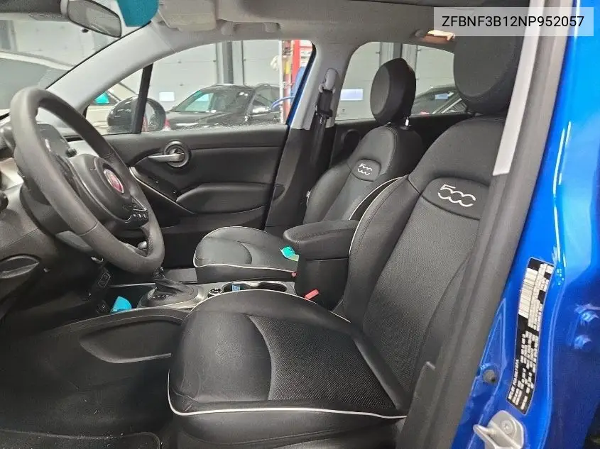 2022 Fiat 500X Trekking VIN: ZFBNF3B12NP952057 Lot: 42269568
