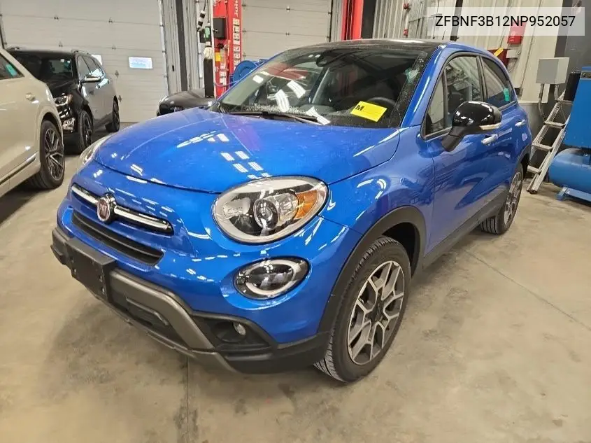 2022 Fiat 500X Trekking VIN: ZFBNF3B12NP952057 Lot: 42269568