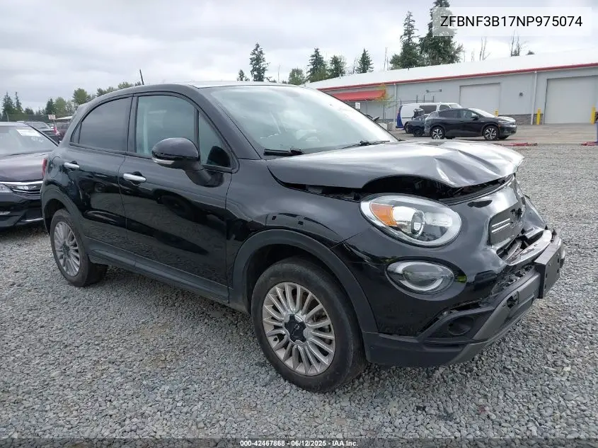 2022 Fiat 500X Trekking Awd VIN: ZFBNF3B17NP975074 Lot: 42467868