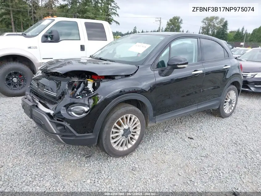 2022 Fiat 500X Trekking Awd VIN: ZFBNF3B17NP975074 Lot: 42467868