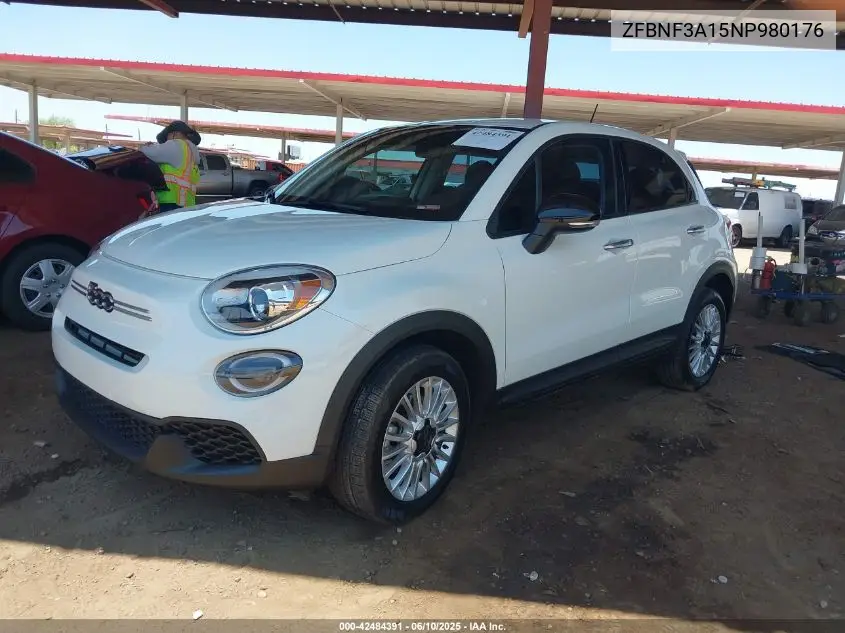 2022 Fiat 500X Pop Awd VIN: ZFBNF3A15NP980176 Lot: 42484391