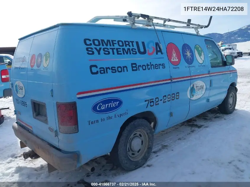 2004 Ford E-150 Commercial/Recreational VIN: 1FTRE14W24HA72208 Lot: 41566737