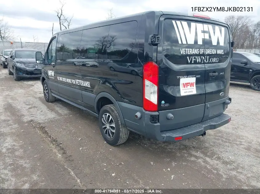 2018 Ford Transit-350 Xlt VIN: 1FBZX2YM8JKB02131 Lot: 41794951