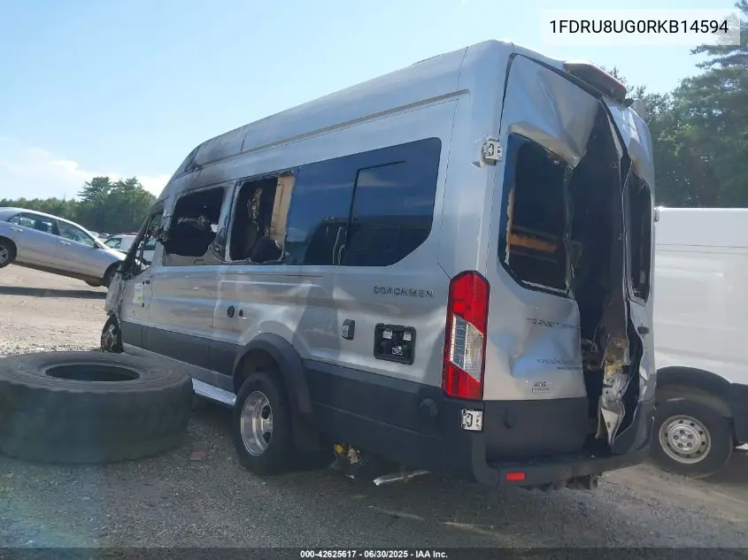 2024 Ford Transit-350 Cargo Van VIN: 1FDRU8UG0RKB14594 Lot: 42625617