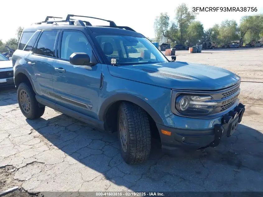 2021 Ford Bronco Sport First Edition VIN: 3FMCR9F93MRA38756 Lot: 41603815