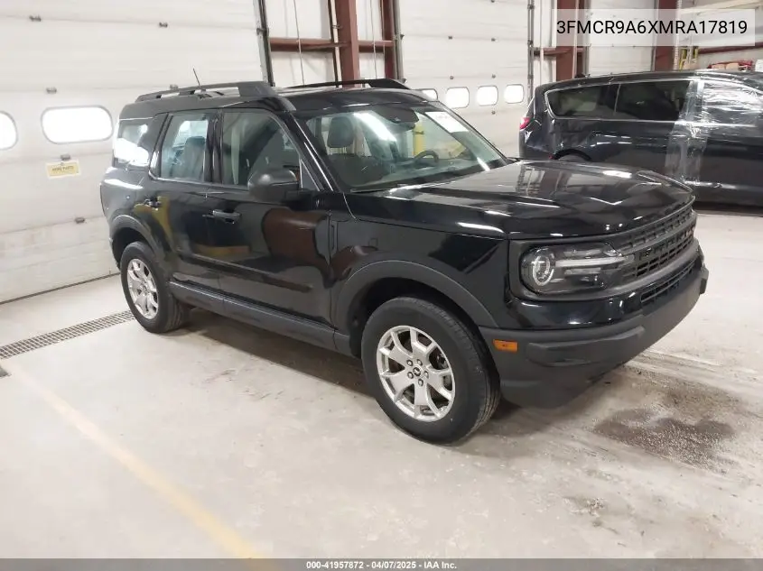 2021 Ford Bronco Sport VIN: 3FMCR9A6XMRA17819 Lot: 41957872