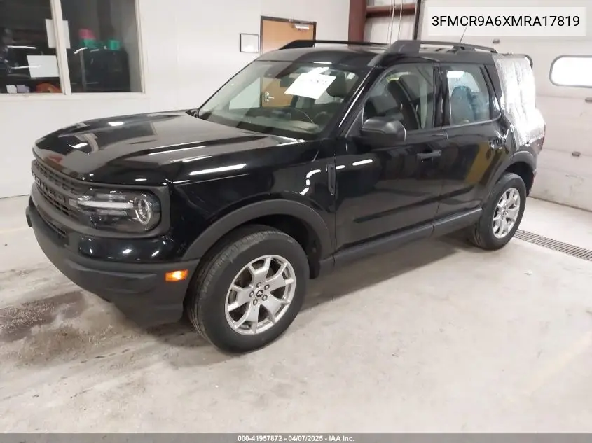 2021 Ford Bronco Sport VIN: 3FMCR9A6XMRA17819 Lot: 41957872