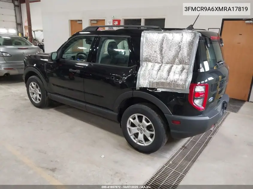 2021 Ford Bronco Sport VIN: 3FMCR9A6XMRA17819 Lot: 41957872