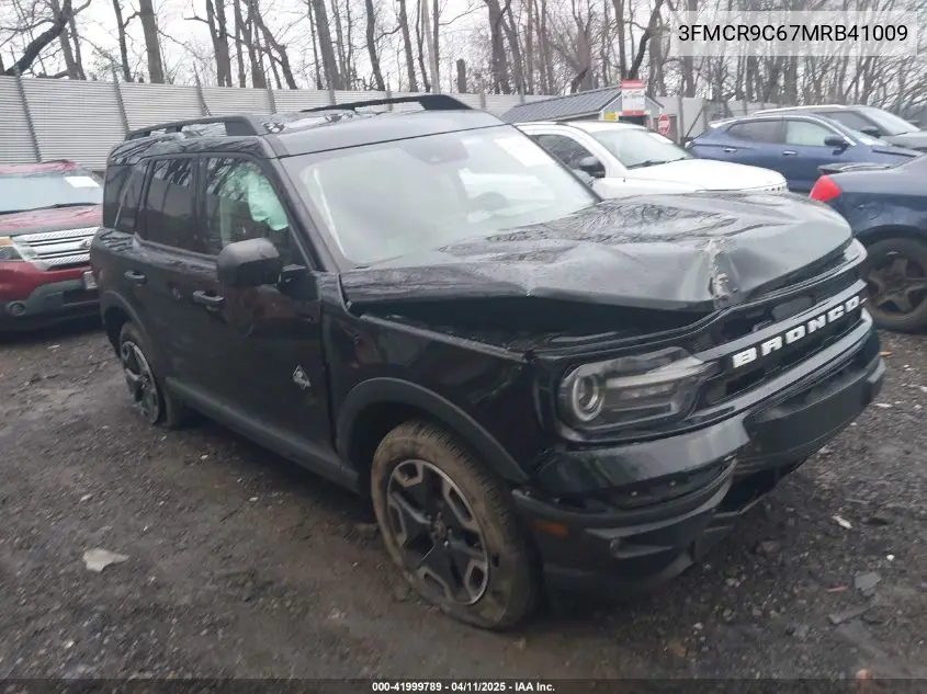 2021 Ford Bronco Sport Outer Banks VIN: 3FMCR9C67MRB41009 Lot: 41999789