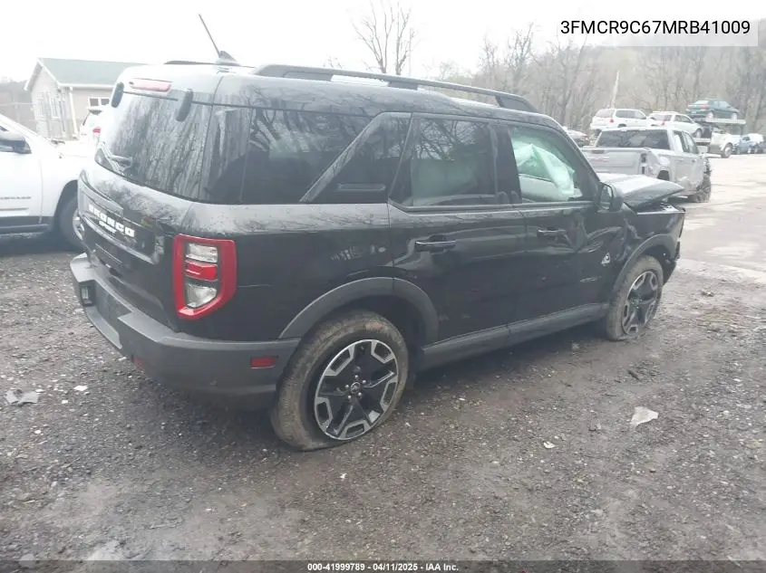 2021 Ford Bronco Sport Outer Banks VIN: 3FMCR9C67MRB41009 Lot: 41999789