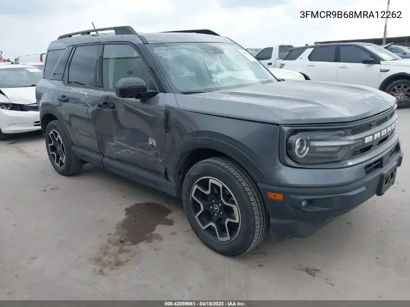 2021 Ford Bronco Sport Big Bend VIN: 3FMCR9B68MRA12262 Lot: 42059561