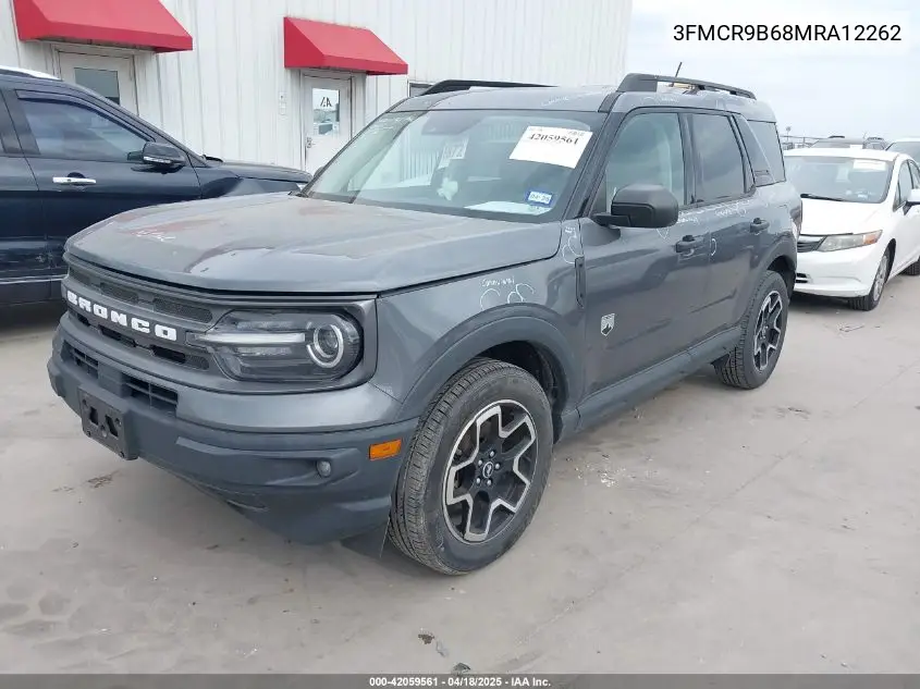 2021 Ford Bronco Sport Big Bend VIN: 3FMCR9B68MRA12262 Lot: 42059561