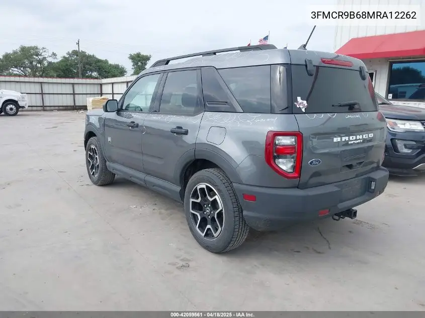 2021 Ford Bronco Sport Big Bend VIN: 3FMCR9B68MRA12262 Lot: 42059561